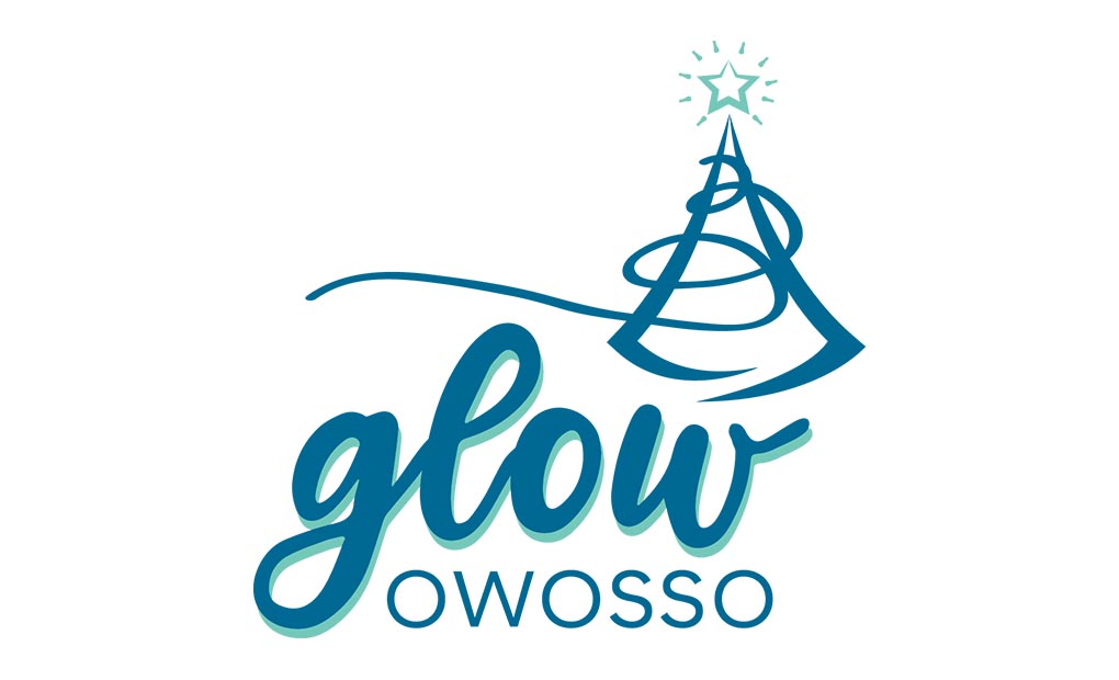 events logo glow owosso